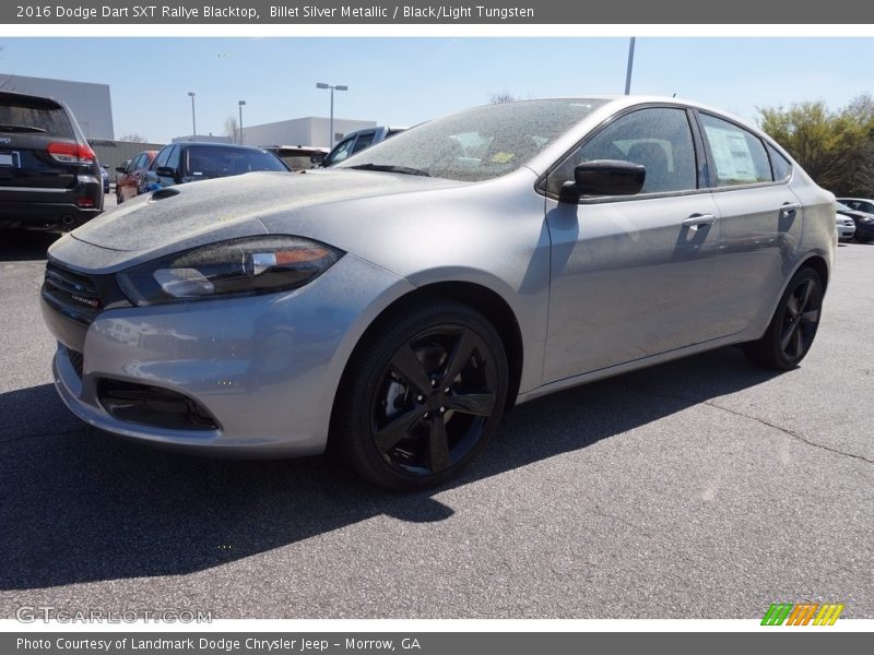 Billet Silver Metallic / Black/Light Tungsten 2016 Dodge Dart SXT Rallye Blacktop