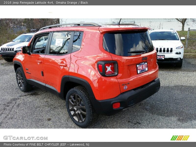Omaha Orange / Black 2016 Jeep Renegade Latitude 4x4