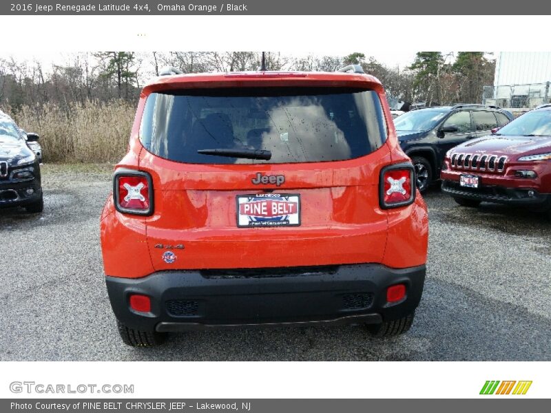 Omaha Orange / Black 2016 Jeep Renegade Latitude 4x4