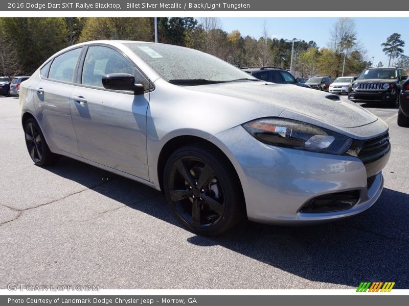 Billet Silver Metallic / Black/Light Tungsten 2016 Dodge Dart SXT Rallye Blacktop