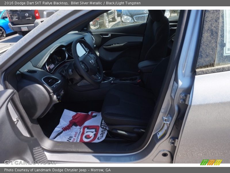 Billet Silver Metallic / Black/Light Tungsten 2016 Dodge Dart SXT Rallye Blacktop