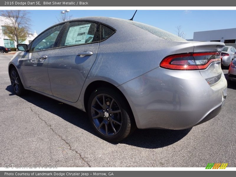 Billet Silver Metallic / Black 2016 Dodge Dart SE