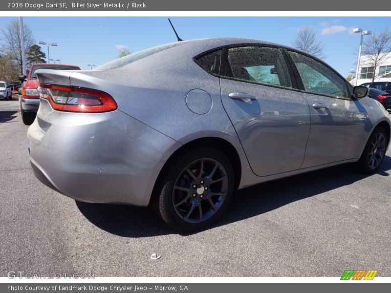 Billet Silver Metallic / Black 2016 Dodge Dart SE