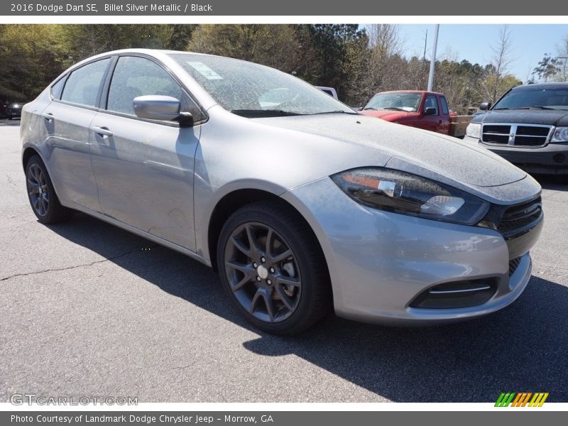 Billet Silver Metallic / Black 2016 Dodge Dart SE