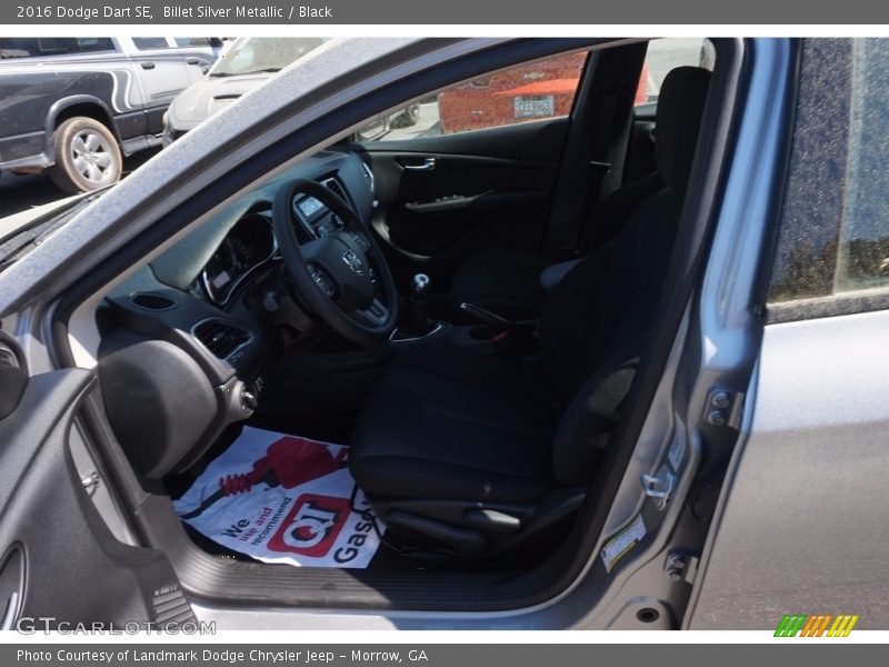 Billet Silver Metallic / Black 2016 Dodge Dart SE