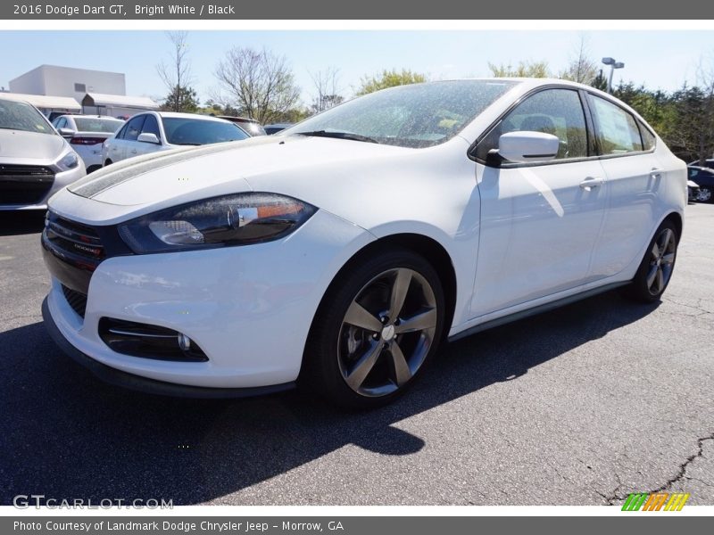 Bright White / Black 2016 Dodge Dart GT
