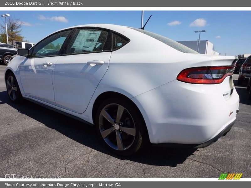 Bright White / Black 2016 Dodge Dart GT