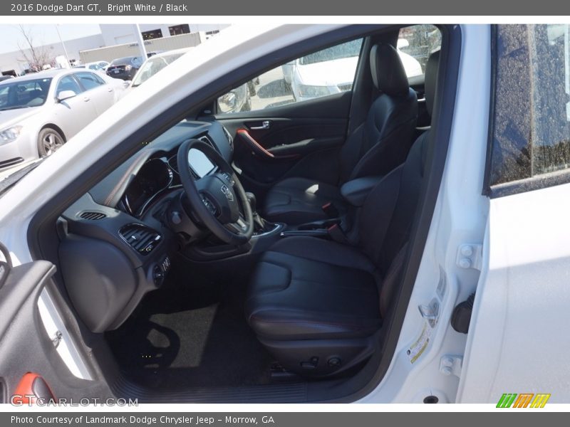 Bright White / Black 2016 Dodge Dart GT