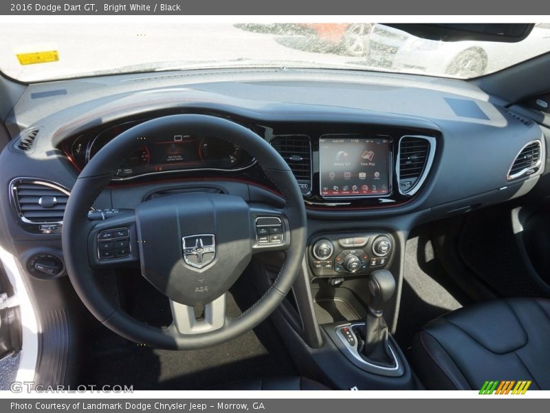 Bright White / Black 2016 Dodge Dart GT