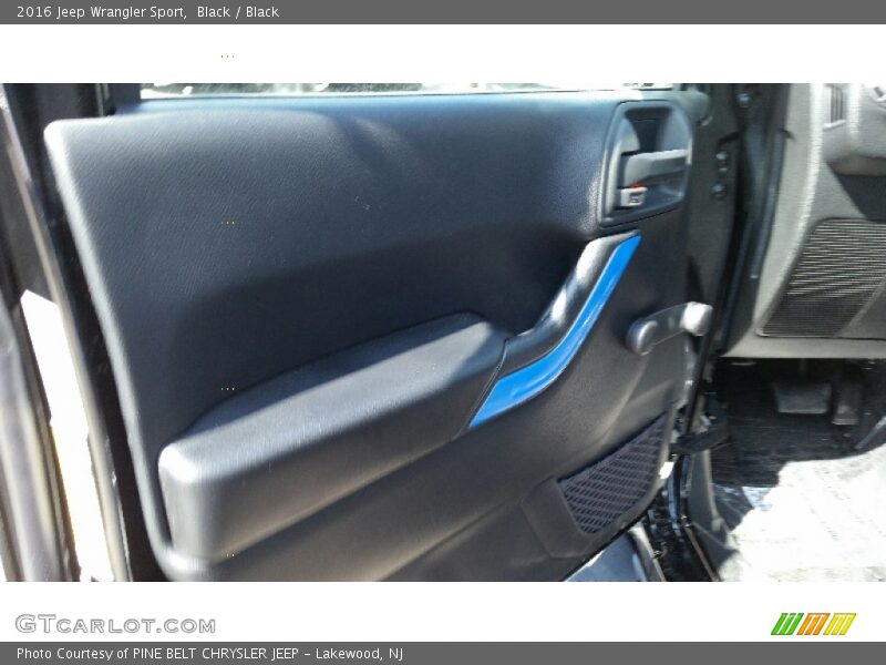 Black / Black 2016 Jeep Wrangler Sport