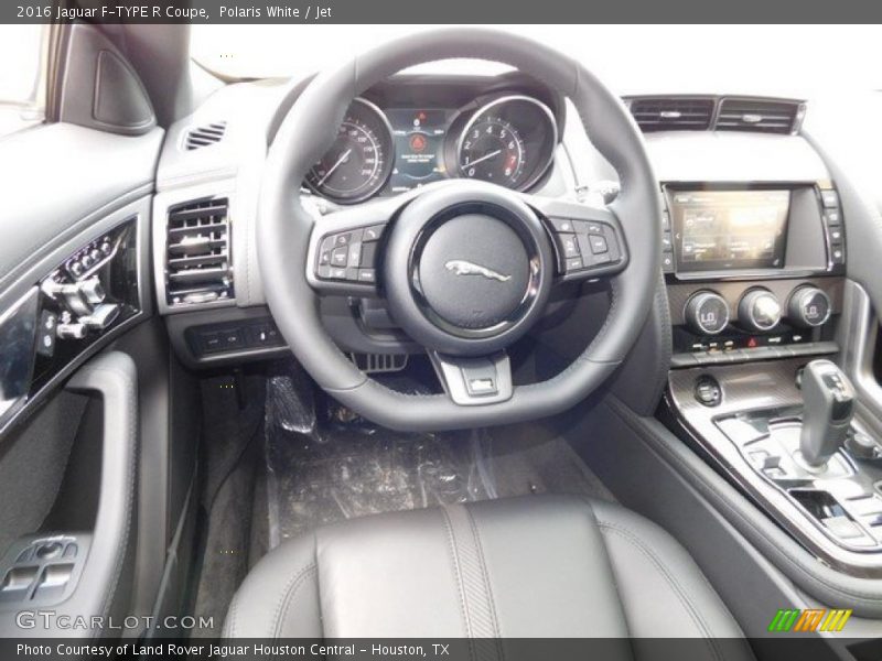Polaris White / Jet 2016 Jaguar F-TYPE R Coupe
