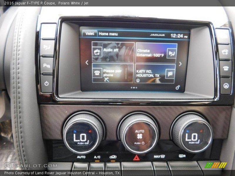 Polaris White / Jet 2016 Jaguar F-TYPE R Coupe