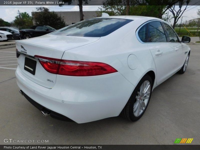 Polaris White / Latte 2016 Jaguar XF 35t