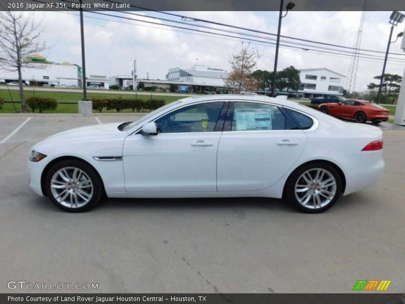 Polaris White / Latte 2016 Jaguar XF 35t