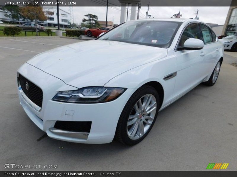 Polaris White / Latte 2016 Jaguar XF 35t