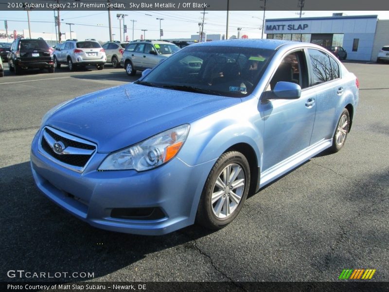 Sky Blue Metallic / Off Black 2010 Subaru Legacy 2.5i Premium Sedan