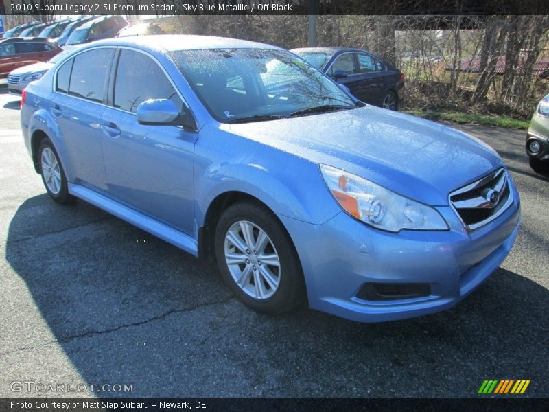 Sky Blue Metallic / Off Black 2010 Subaru Legacy 2.5i Premium Sedan