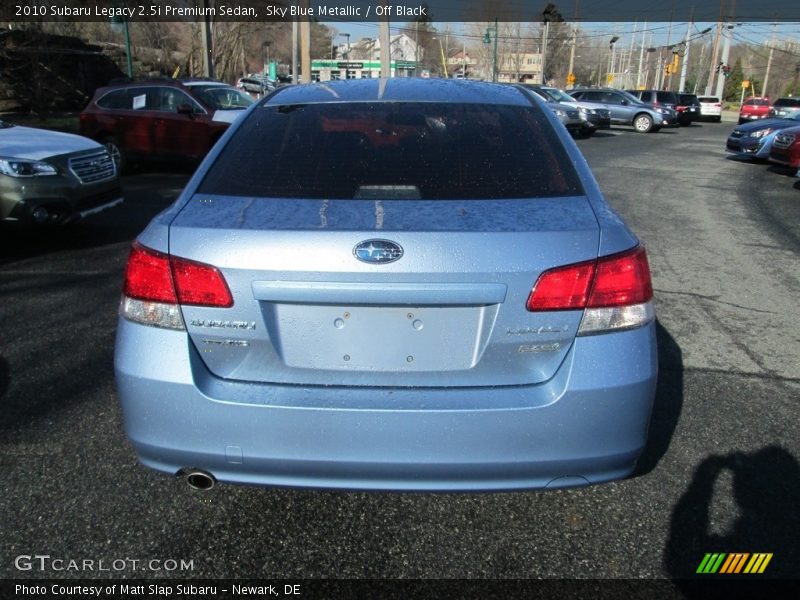 Sky Blue Metallic / Off Black 2010 Subaru Legacy 2.5i Premium Sedan