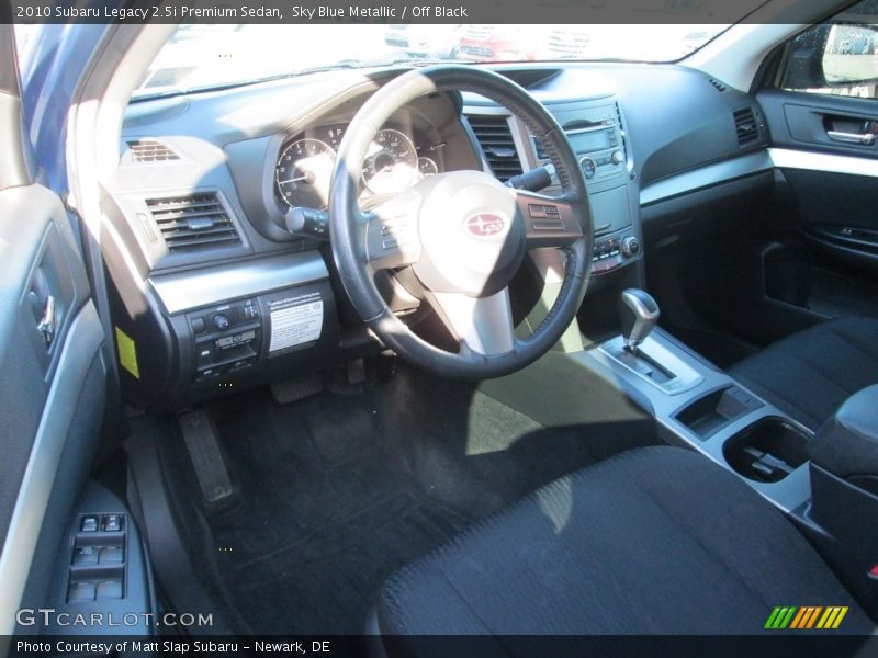Sky Blue Metallic / Off Black 2010 Subaru Legacy 2.5i Premium Sedan