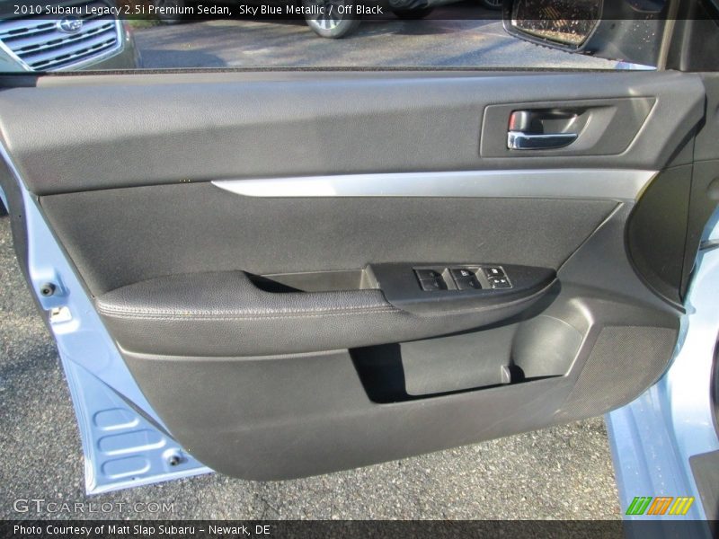 Sky Blue Metallic / Off Black 2010 Subaru Legacy 2.5i Premium Sedan