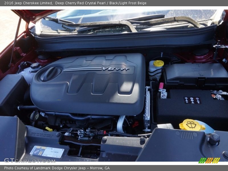 Deep Cherry Red Crystal Pearl / Black/Light Frost Beige 2016 Jeep Cherokee Limited