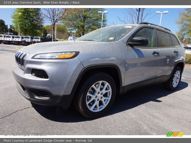 Billet Silver Metallic / Black 2016 Jeep Cherokee Sport