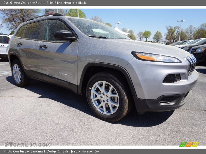 Billet Silver Metallic / Black 2016 Jeep Cherokee Sport