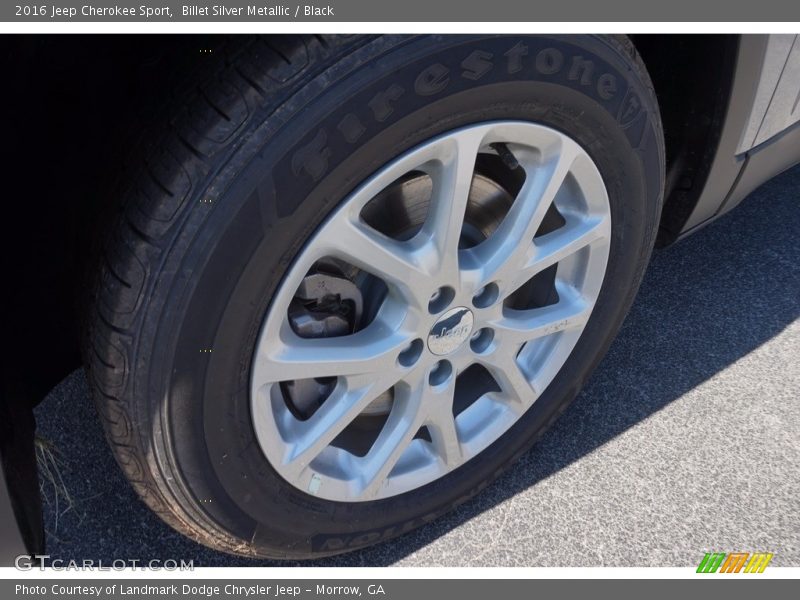 Billet Silver Metallic / Black 2016 Jeep Cherokee Sport