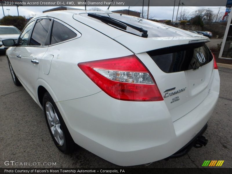 White Diamond Pearl / Ivory 2010 Honda Accord Crosstour EX-L 4WD