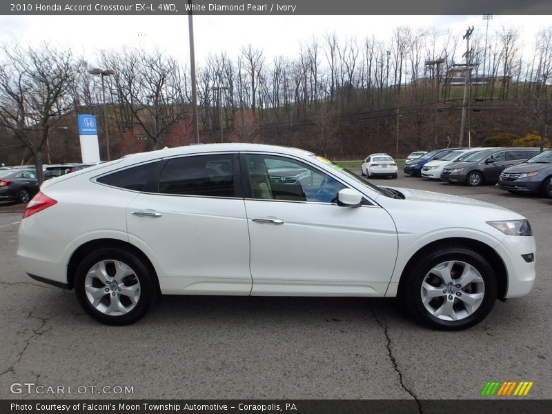 White Diamond Pearl / Ivory 2010 Honda Accord Crosstour EX-L 4WD