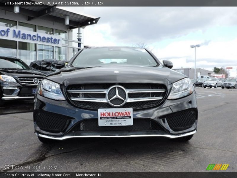 Black / Black 2016 Mercedes-Benz C 300 4Matic Sedan