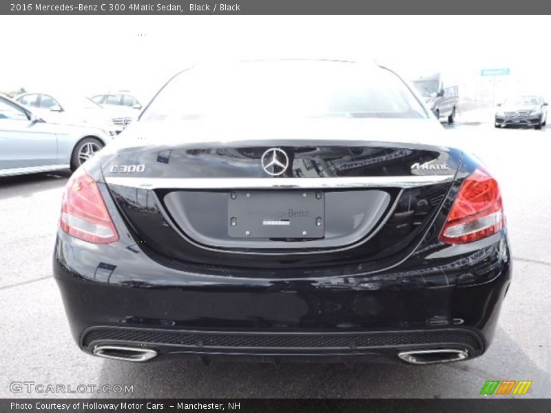Black / Black 2016 Mercedes-Benz C 300 4Matic Sedan