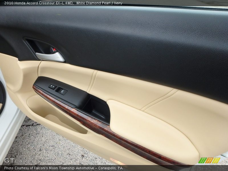 White Diamond Pearl / Ivory 2010 Honda Accord Crosstour EX-L 4WD