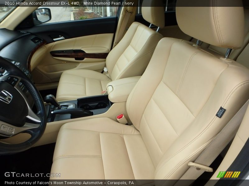 White Diamond Pearl / Ivory 2010 Honda Accord Crosstour EX-L 4WD