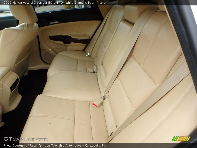 White Diamond Pearl / Ivory 2010 Honda Accord Crosstour EX-L 4WD