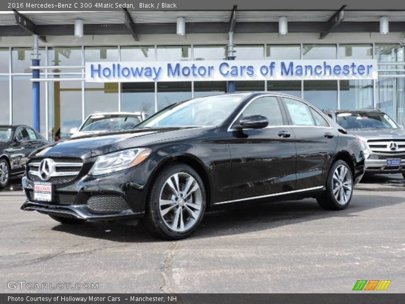 Black / Black 2016 Mercedes-Benz C 300 4Matic Sedan