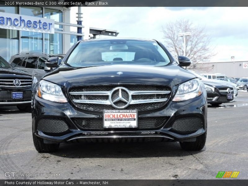 Black / Black 2016 Mercedes-Benz C 300 4Matic Sedan