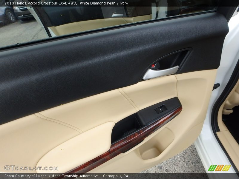 White Diamond Pearl / Ivory 2010 Honda Accord Crosstour EX-L 4WD