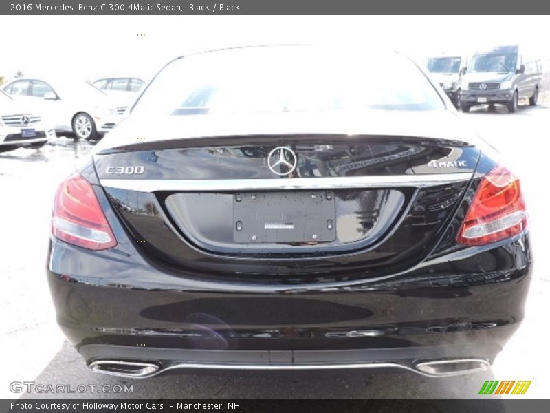 Black / Black 2016 Mercedes-Benz C 300 4Matic Sedan