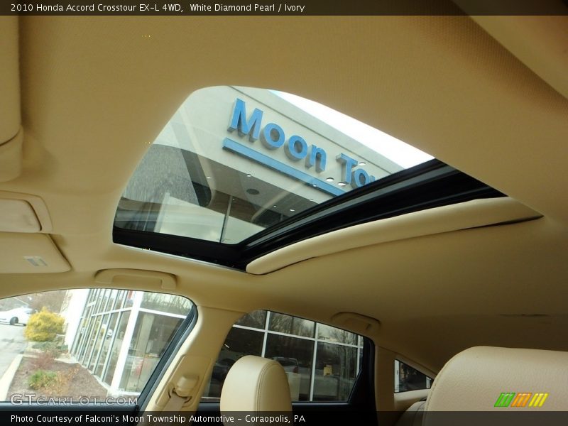 White Diamond Pearl / Ivory 2010 Honda Accord Crosstour EX-L 4WD
