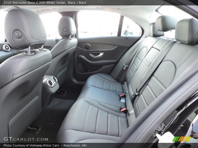 Black / Black 2016 Mercedes-Benz C 300 4Matic Sedan