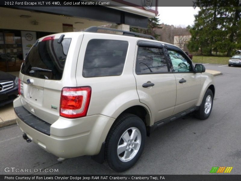 Gold Leaf Metallic / Camel 2012 Ford Escape XLT V6 4WD