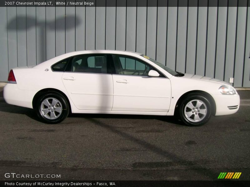White / Neutral Beige 2007 Chevrolet Impala LT