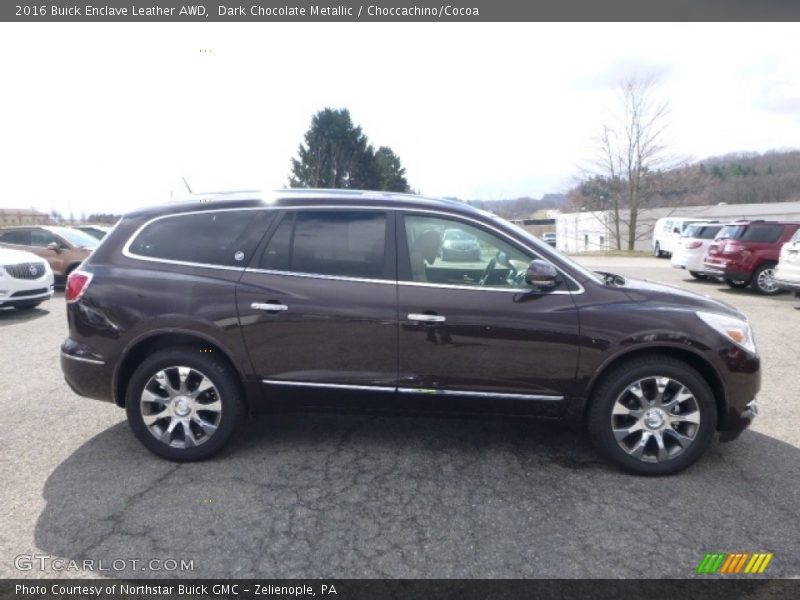 Dark Chocolate Metallic / Choccachino/Cocoa 2016 Buick Enclave Leather AWD