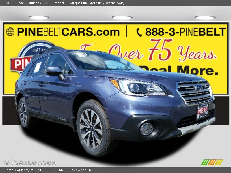 Twilight Blue Metallic / Warm Ivory 2016 Subaru Outback 3.6R Limited