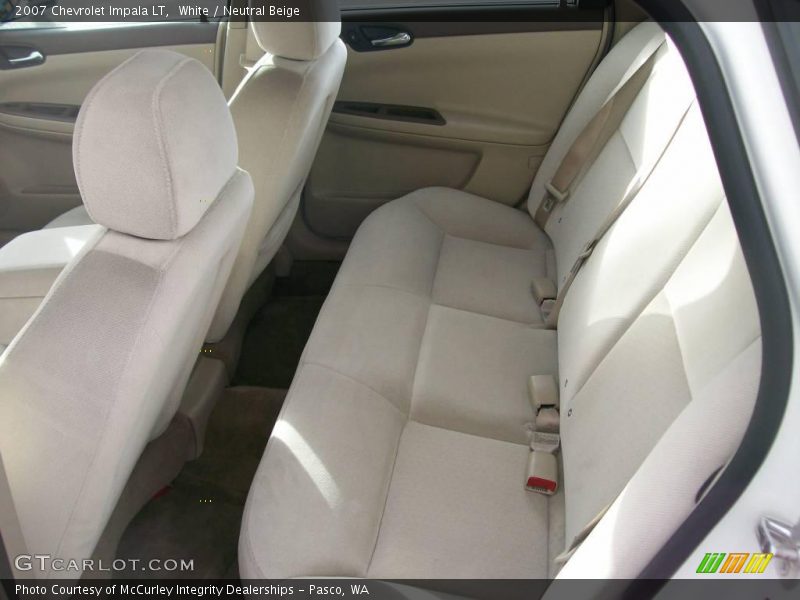White / Neutral Beige 2007 Chevrolet Impala LT