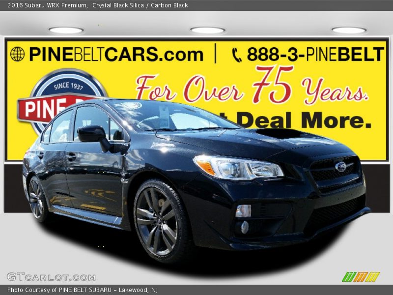 Crystal Black Silica / Carbon Black 2016 Subaru WRX Premium
