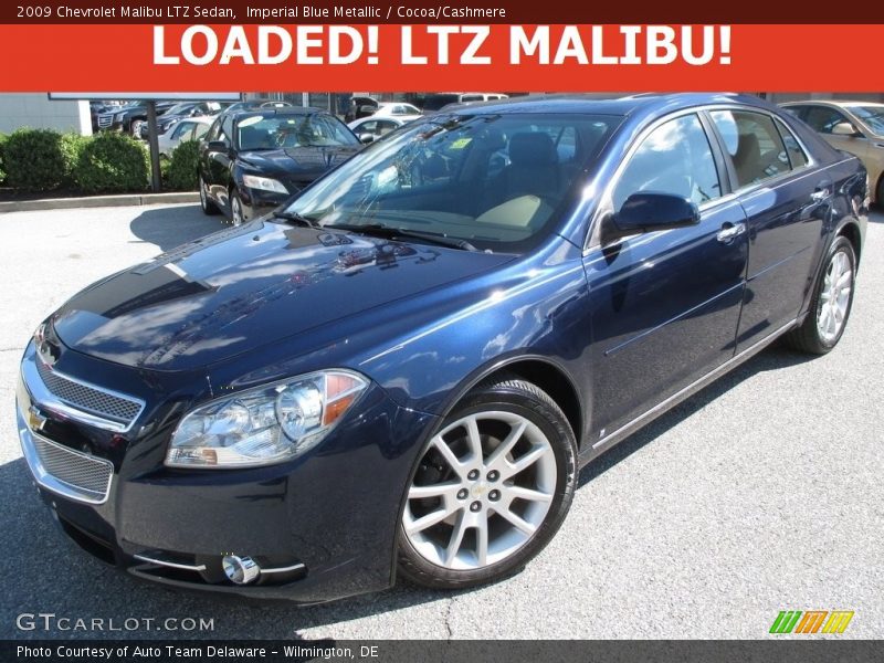 Imperial Blue Metallic / Cocoa/Cashmere 2009 Chevrolet Malibu LTZ Sedan