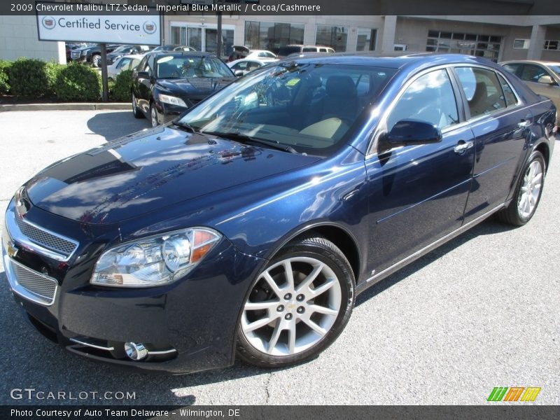 Imperial Blue Metallic / Cocoa/Cashmere 2009 Chevrolet Malibu LTZ Sedan