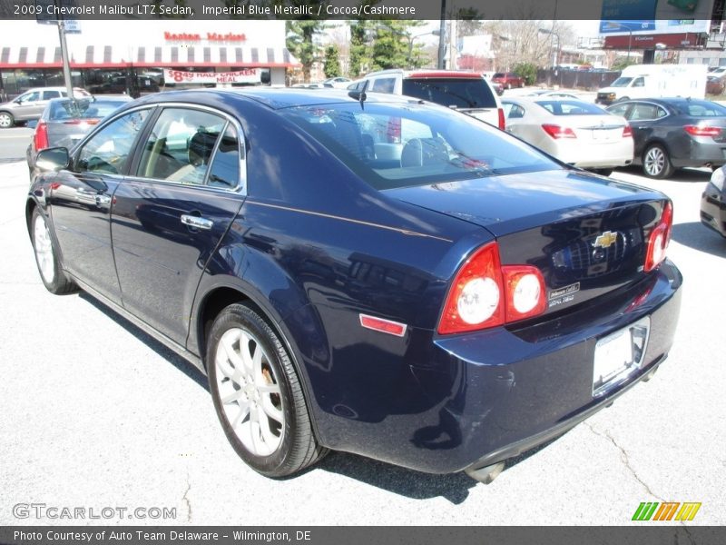 Imperial Blue Metallic / Cocoa/Cashmere 2009 Chevrolet Malibu LTZ Sedan